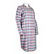 Women's Checkered Flannel Nightgown Blue-Red