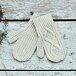 Handgebreide Merino wanten, naturel