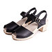 Women's high-heel clogs  Black