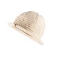 Dámsky klobúk s ovčou vlnou prírodná