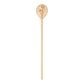 Wooden cooking spoon with spring daffodil pattern