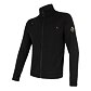 Sensor Merino Upper heren sweatshirt volledige rits zwart