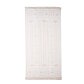 Recycled Cotton Rug with Beige and White Pattern