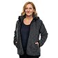 Sweatshirt aus Schafwolle 2in1 dunkelgrau