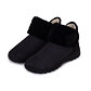 Bottines d'hiver pour femmes en laine de mouton Bara, noir