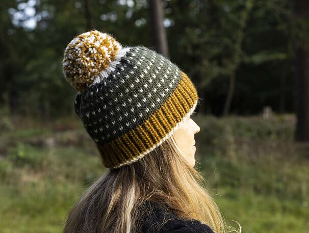 Winter woolen hat made of sheep wool - Woolville.com